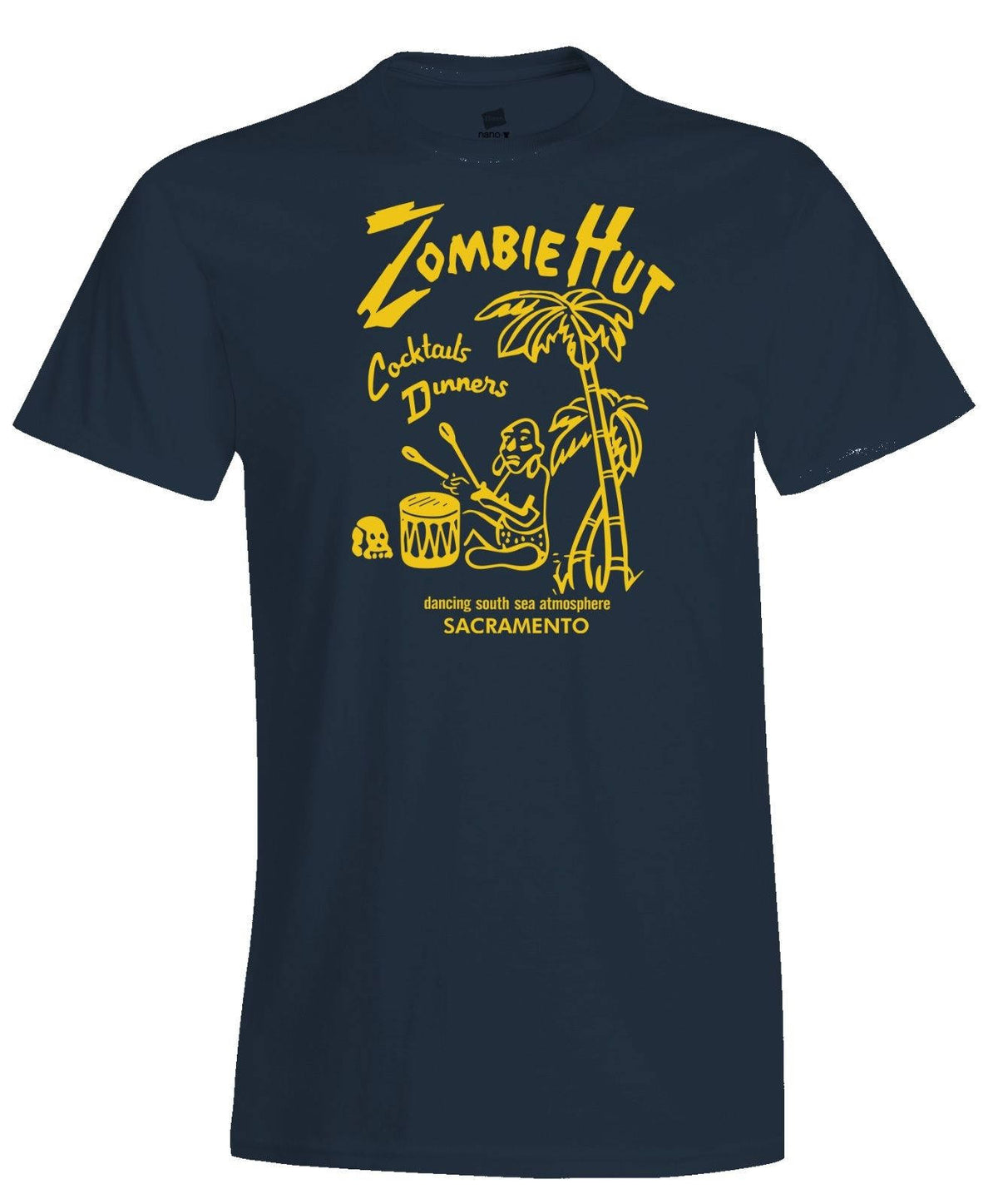 Zombie hut tiki bar polynesian restaurant matchbook art t-shirt #2