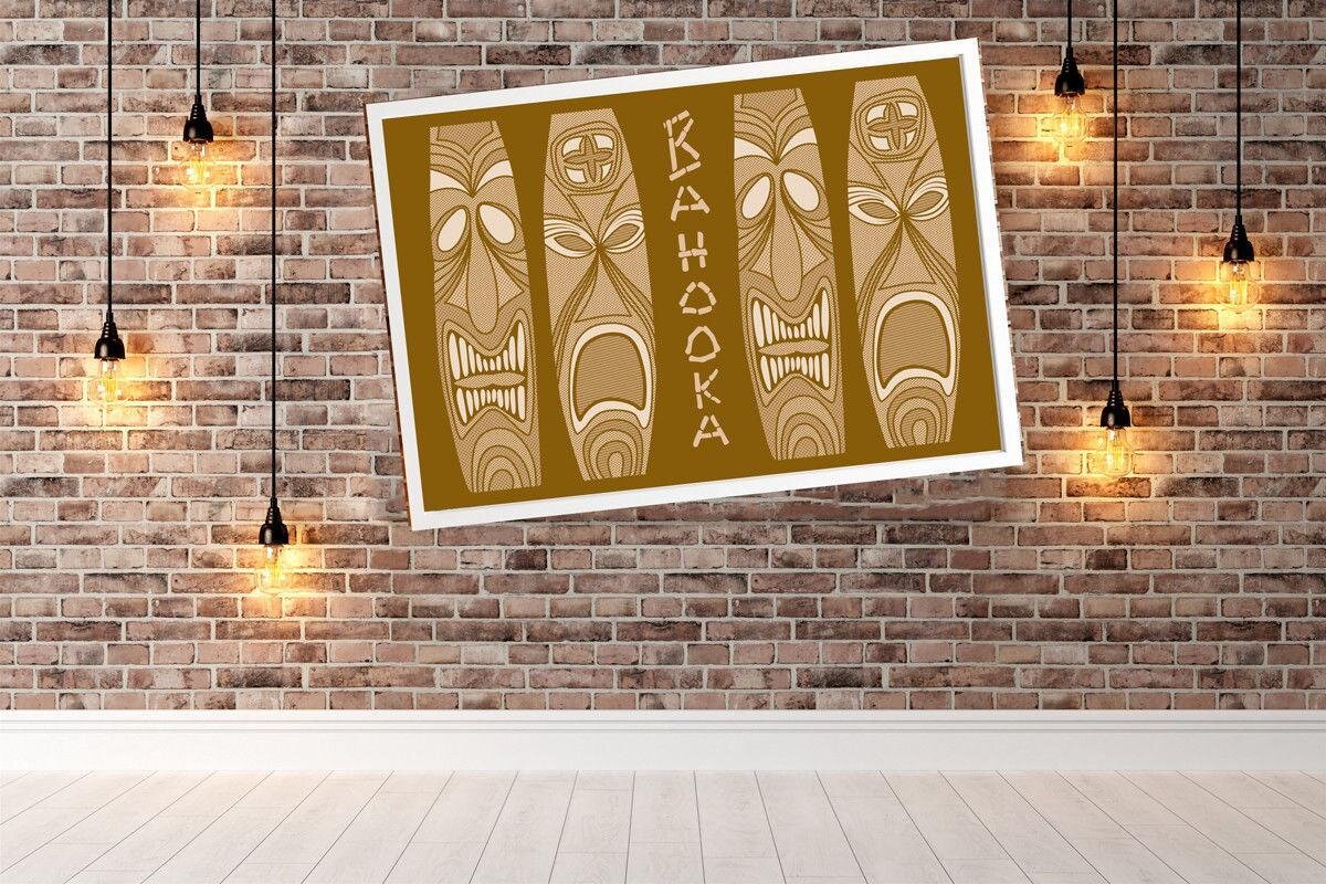 Tiki Bar Bahooka Matchbook Reproduction Poster/Print