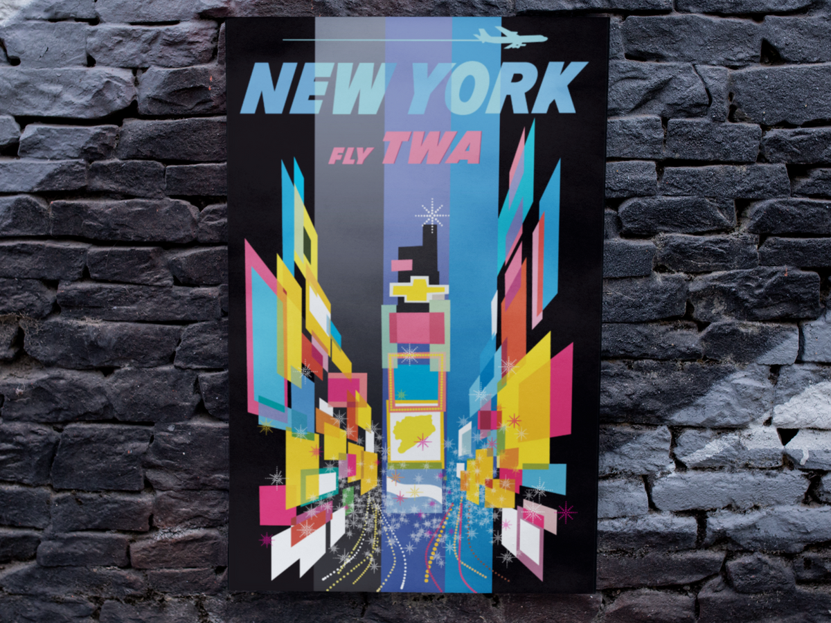 New York TWA David Klein Reproduction Poster/Print/Giclee
