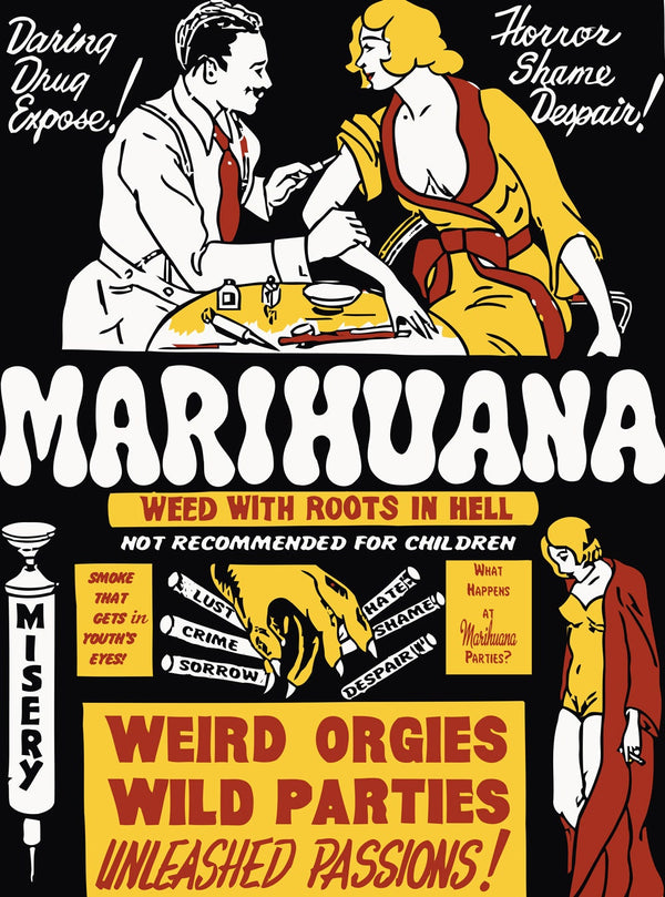Funny Marijuana Propoganda Movie Poster Shirt. Marihuana! Weeds, 420 friendly!