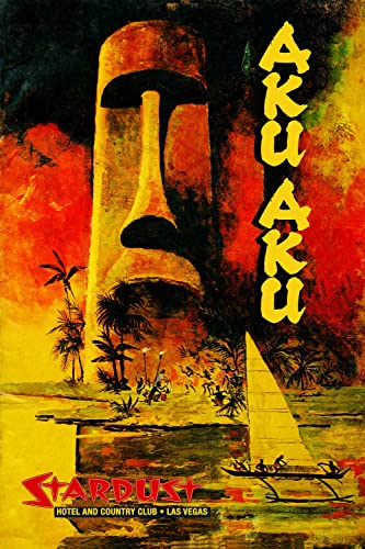 Aku Aku Las Vegas Dinner Menu Cover Reproduction poster/print/card