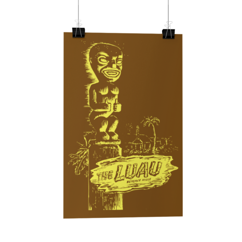 Luau Beverly Hills Poster/Print/Greeting Card Tiki Hotel