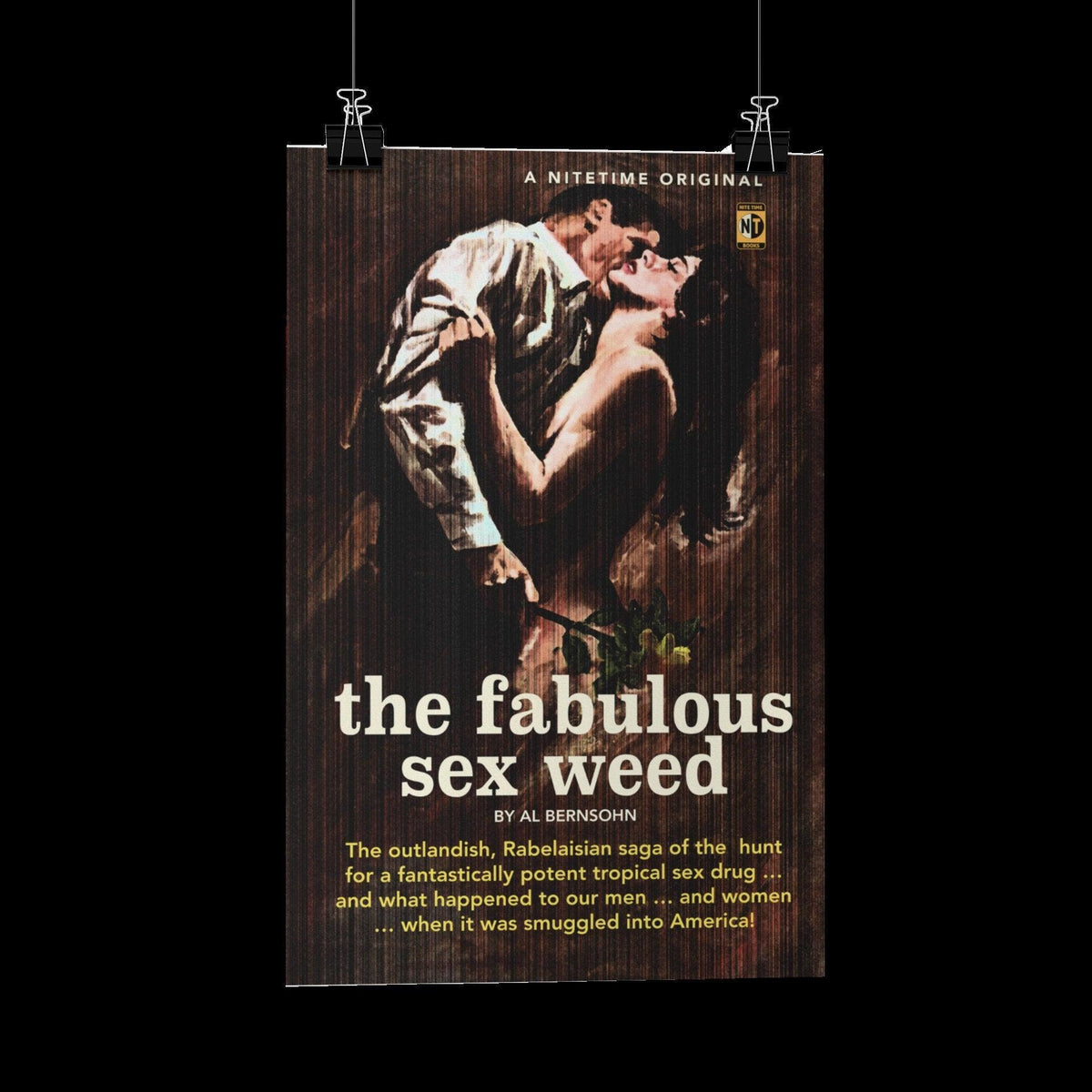 Sex Weed Pulp Novel Cover Poster/greeting Card Reproduction