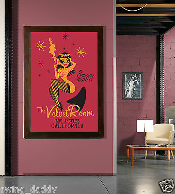 Velvet Room Strip Club Matchbook Reproduction Poster/Print