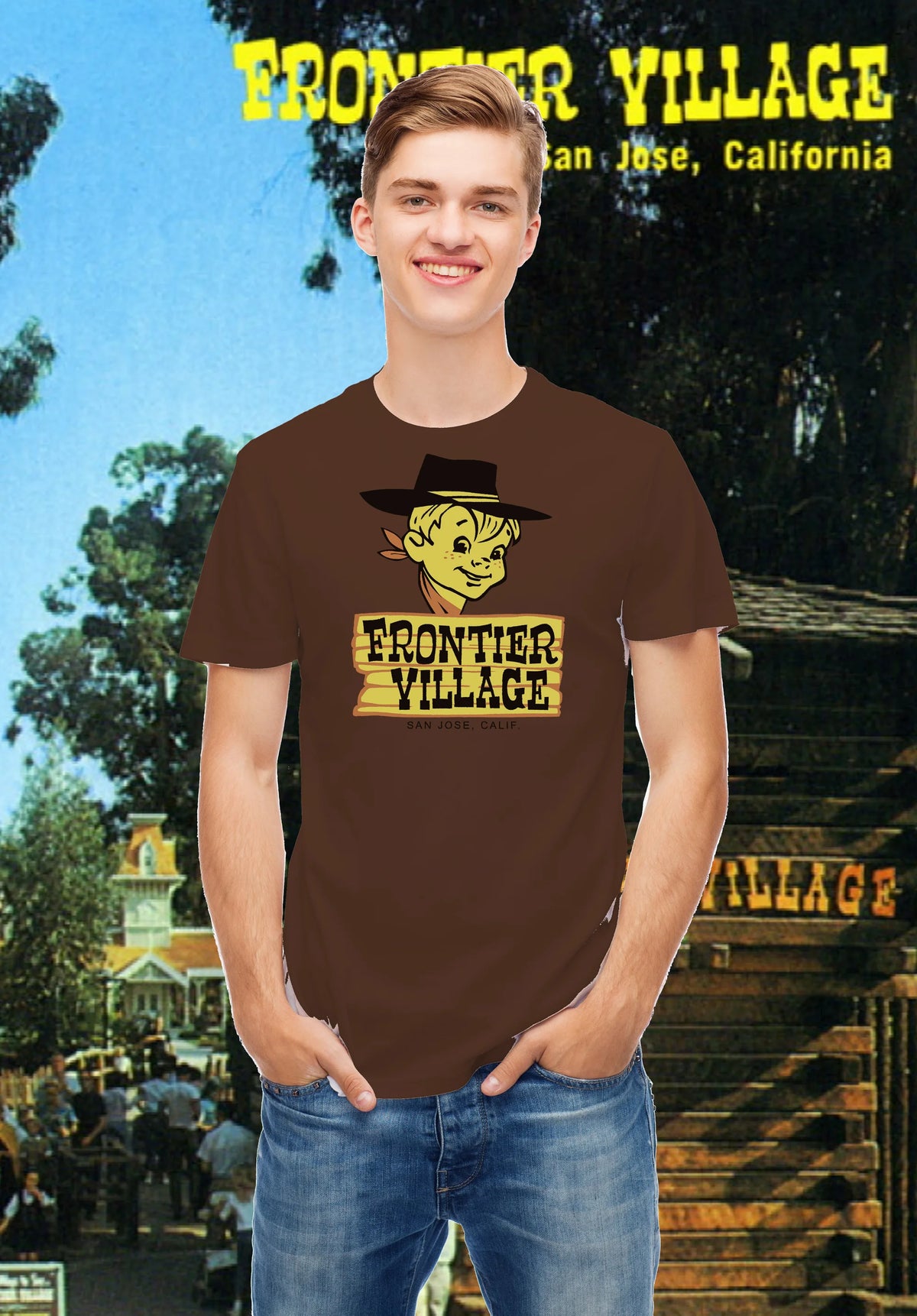 Frontier Village T-Shirt Sticker Reproduction