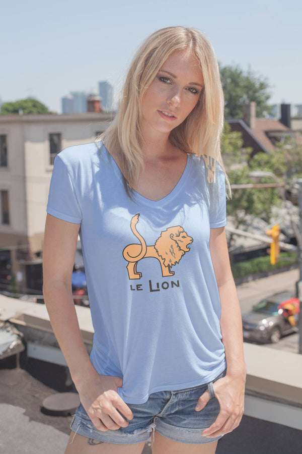Lion le lion t-shirt andré hellé illustration t-shirt