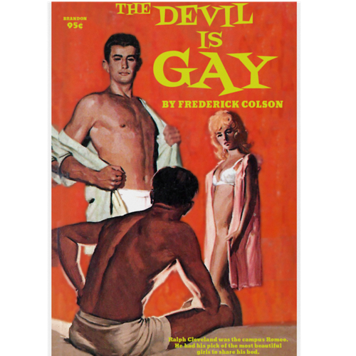 Devil is Gay Pulp Novel Cover - Poster/Print/Greeting Card