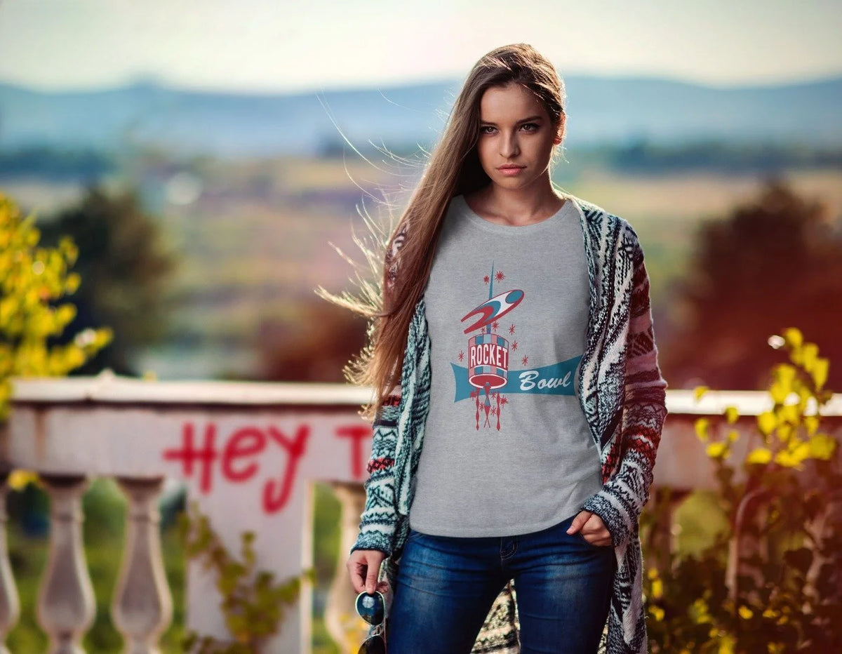 Rocket Bowl Ladies T-Shirt 1