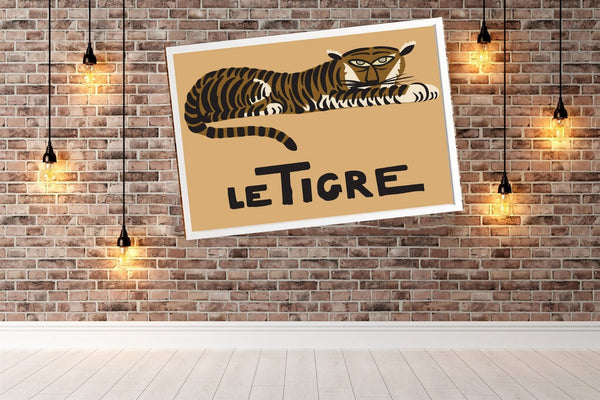 Le Tigre  Tigre Children's Room Poster