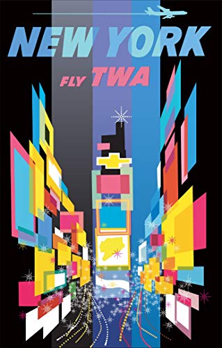 TeeGeniuses New York TWA David Klein Reproduction Poster/Print/Giclee