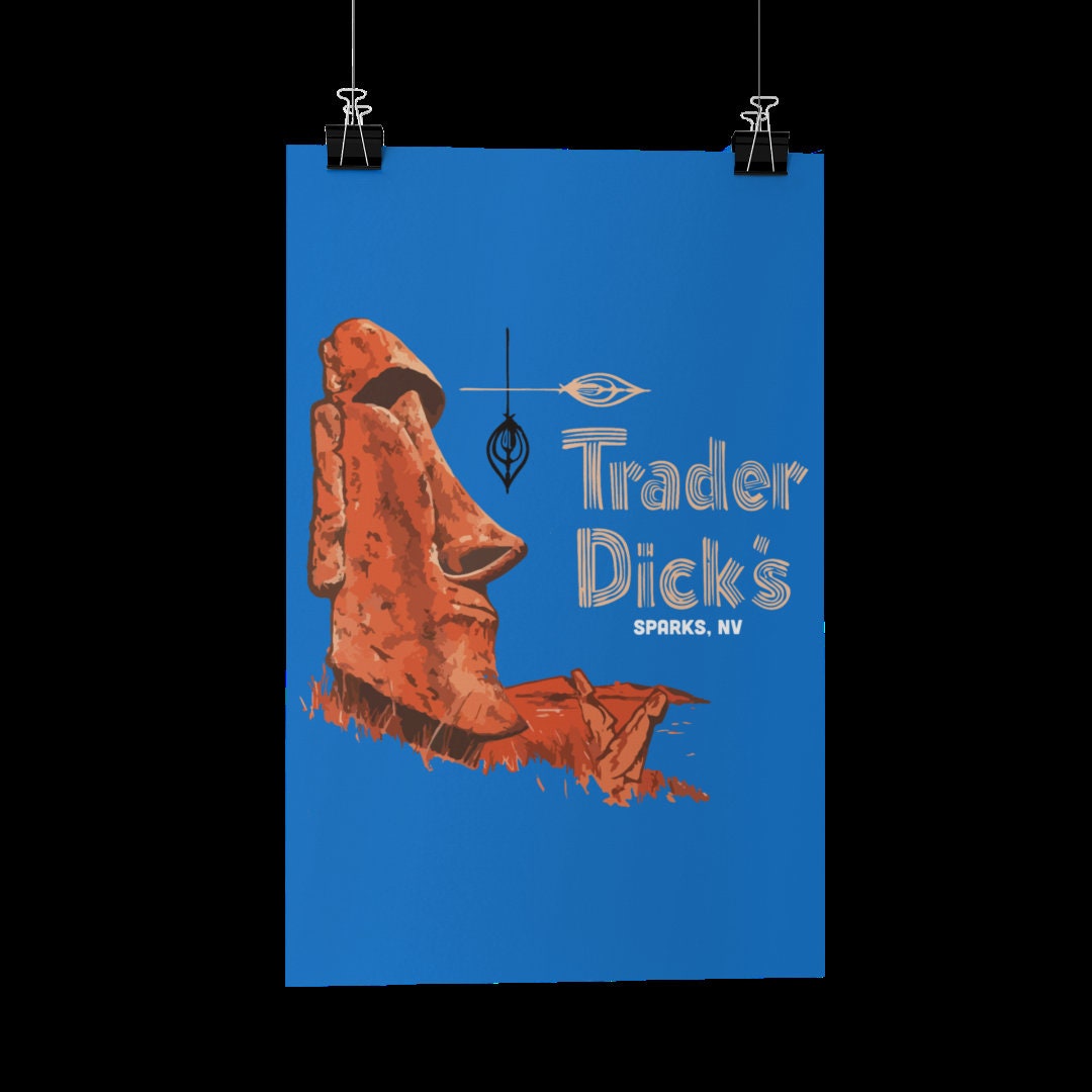 Trader Dicks Poster/print/greeting Card - Tiki Bar, Reno Nevada