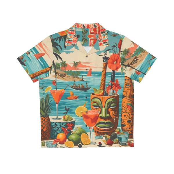 Art Boutiki Happy Hour at Beachside Aloha Hawaiian Style Shirt