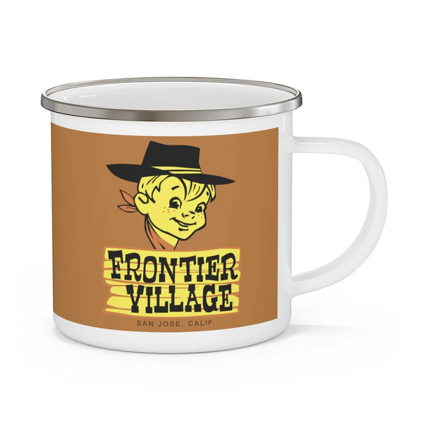 Frontier Village Enamel Camping Mug