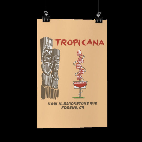 Tropicana Lodge Motel Poster/print/greeting Card Tiki Mid-century Modern