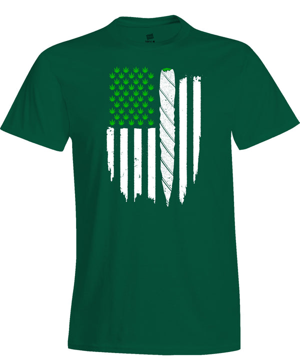 Weed Nation National Flag Marijuana Grass Men's/Unisex T-Shirt