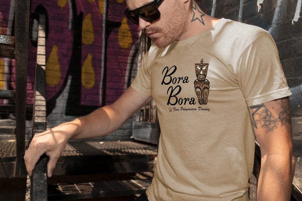 Bora Bora Tiki Bar Restaurant Matchbook Art T-Shirt