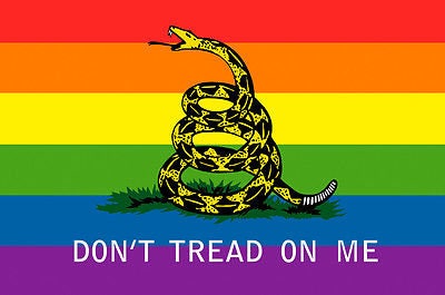 Gadsden rainbow flag lgbt gay pride shirt