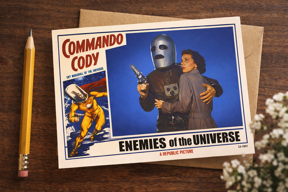 Commando Cody Poster Print Reproduction– Retro Sci-Fi Wall Art (5x7 Card)