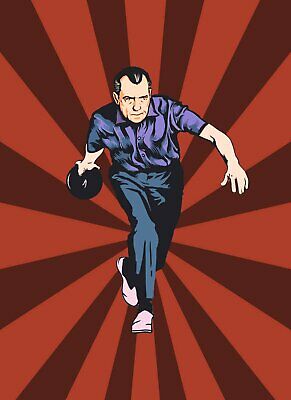 Nixon Bowling Poster/print/5x7 card