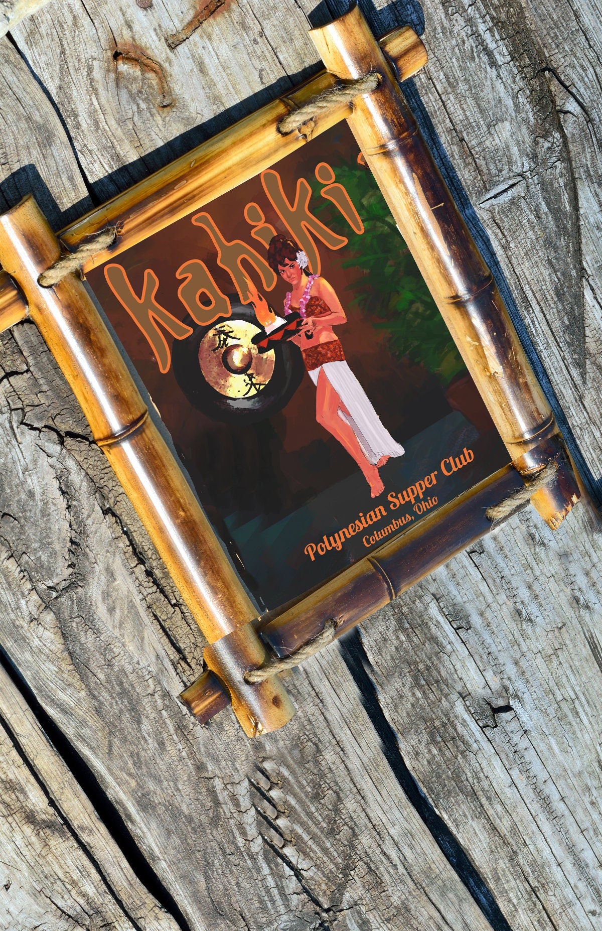 Kahiki tiki bar restaurant mystery girl Poster/Print