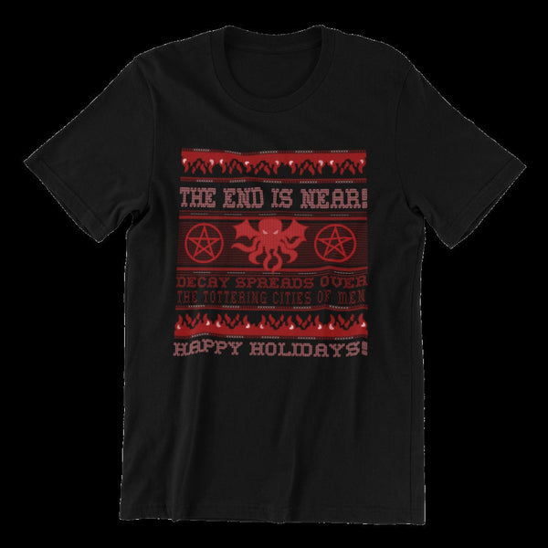 Cthulhu Ugly Sweater Christmas Holiday Men's T-shirt