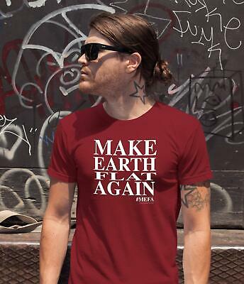 Make Earth Flat Again Donald Trump #MAGA Parody T-Shirt Men's T-Shirt
