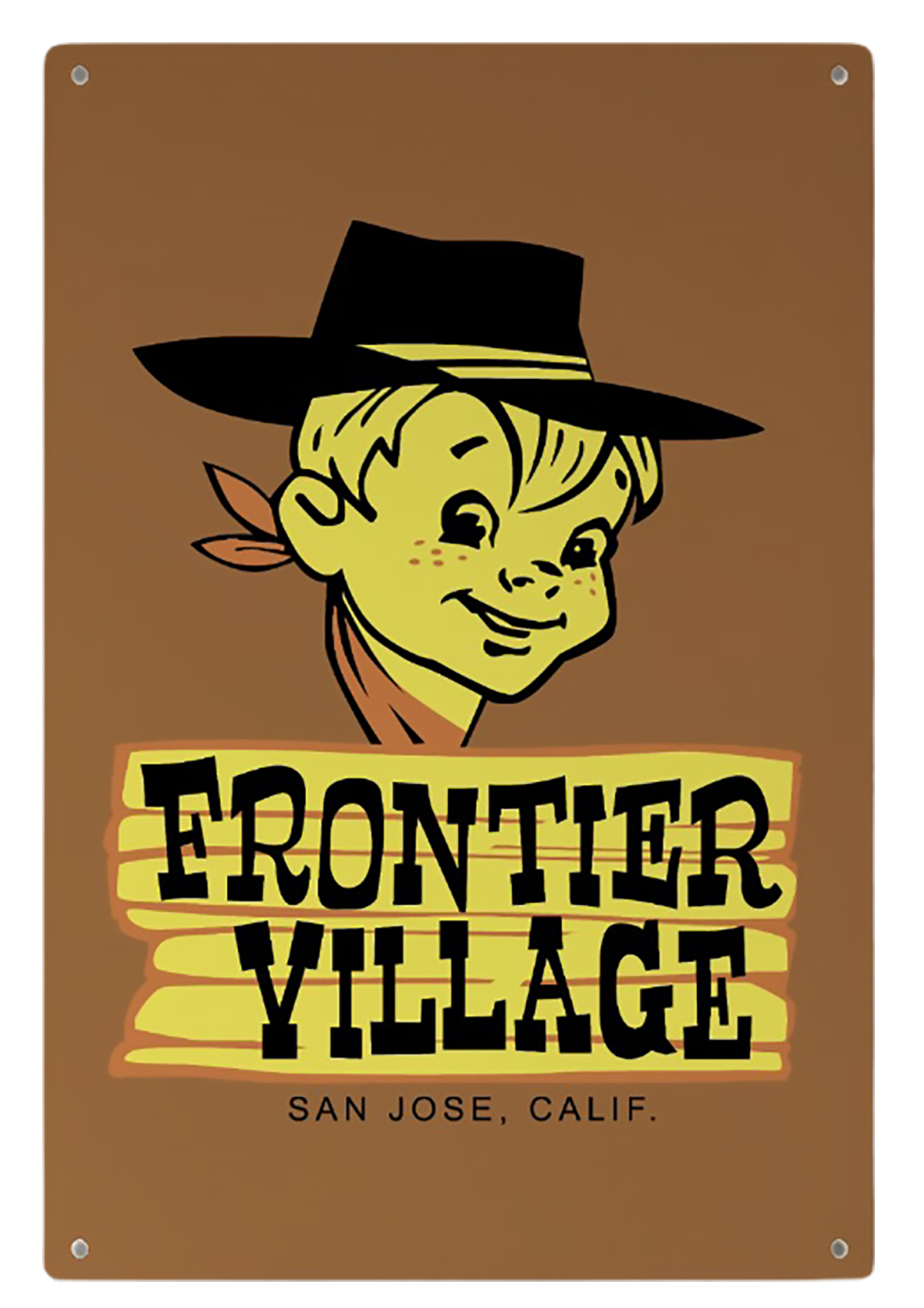 Frontier Village Amusement Park San Jose, CA - Metal/Tin Sign