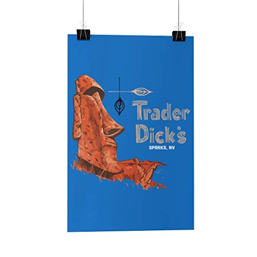 TeeGeniuses Trader Dicks Poster/Print/Greeting Card - Tiki Bar, Reno Nevada