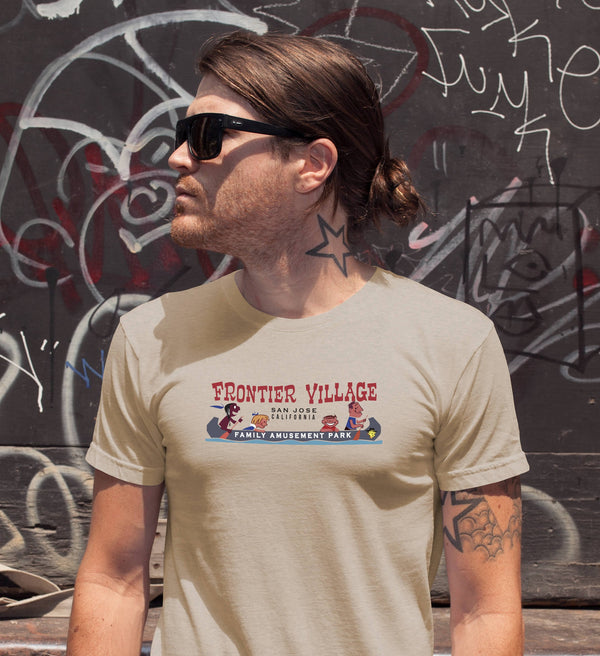 Frontier Village Amusement Park San Jose, CA Vintage Advertising Reproduction t-shirt