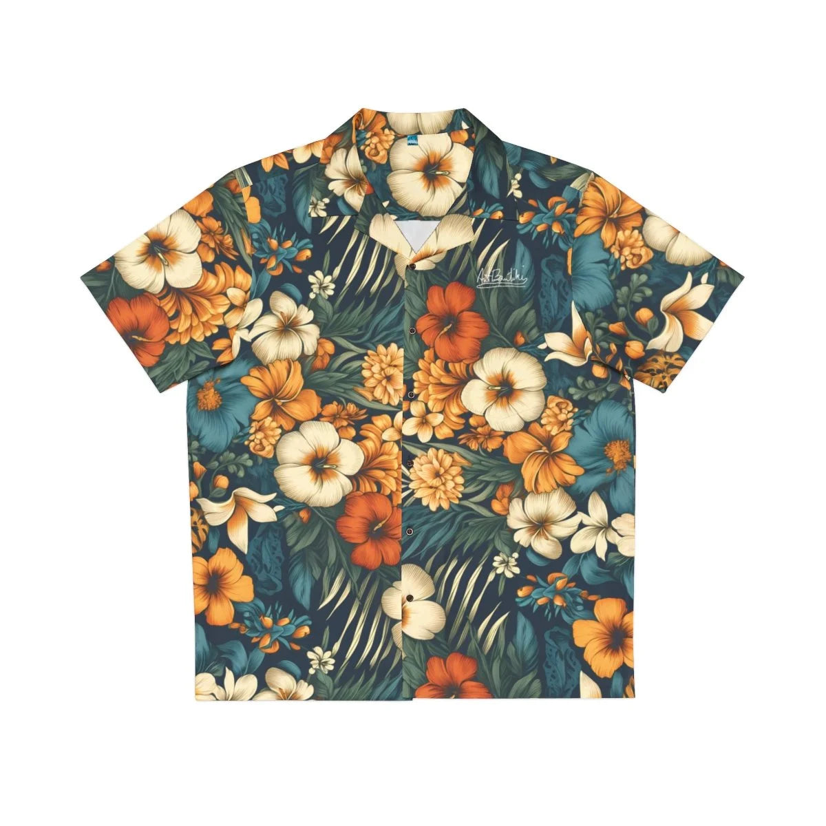 Art Boutiki Vintage Floral Design Aloha Shirt
