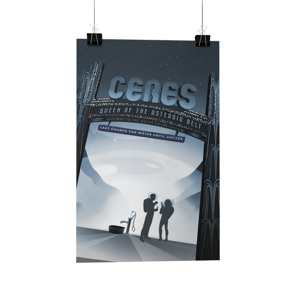 NASA Visions of the Future - CERES Solar System Travel Posters/print/cards