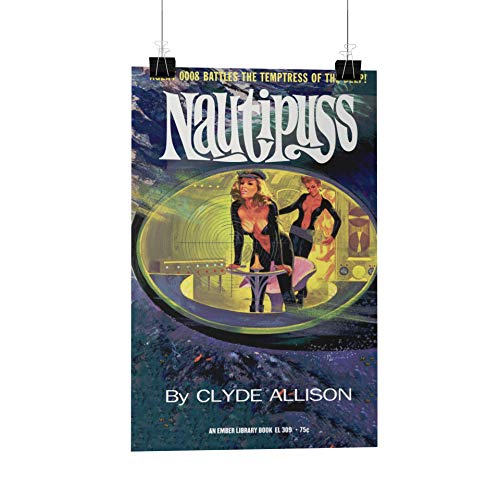 TeeGeniuses Nautipuss Pulp Novel Cover Poster/Print/Card