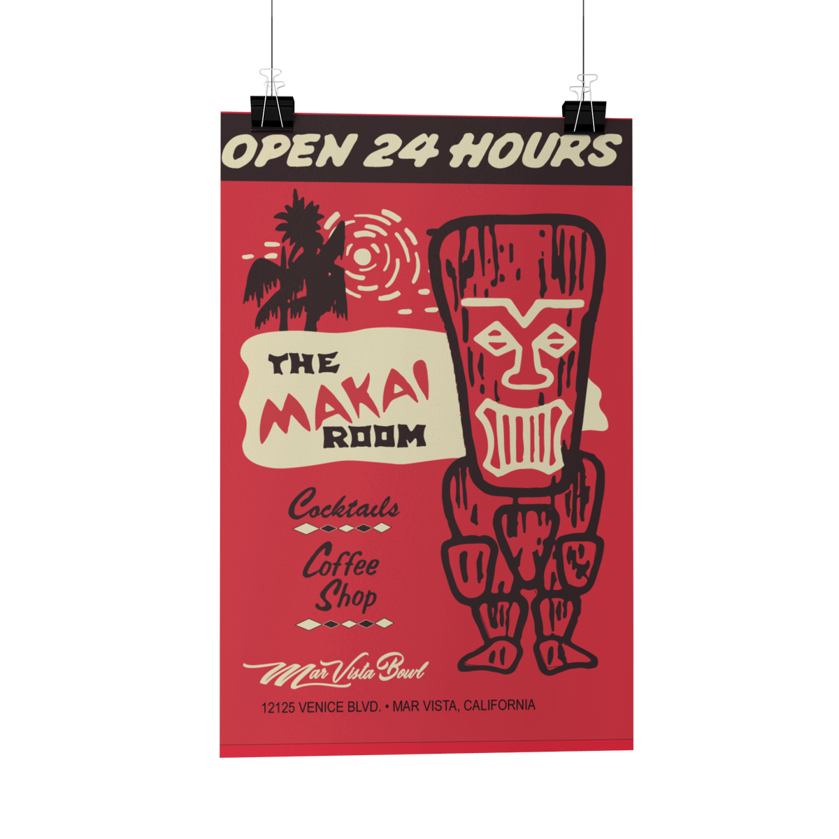 Makai Room Matchbook Reproduction Poster